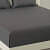 Pure Cotton Grey Queen Size Bedsheet With 2 Pillow Covers - rear_view