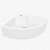 Kerovit Beam Wall Hung Corner Wash Basin - top_view