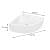 Kerovit Beam Wall Hung Corner Wash Basin - front_view