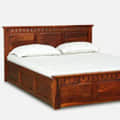 Crocus Sheesham Wood Queen Size Bed - top_view