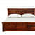 Crocus Sheesham Wood Queen Size Bed - rear_view