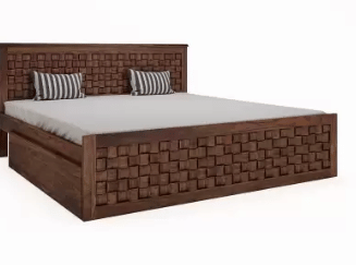 Malawi Sheesham Rosewood Wooden King Size Bed - top_view