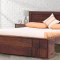 Eduardo Rosewood Brown King Size Bed - photo