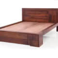 Eduardo Rosewood Brown King Size Bed - front_view