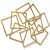 Golden Squares Iron Wall Art - rear_view