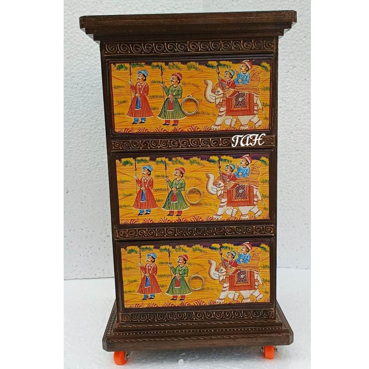 Wooden Multipurpose Drawer SIDE PILLER - front_view