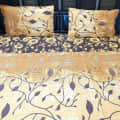Beautiful Printed King Size Double Bedsheet With Two Pillow Covers - photo