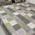 Geometrical Multicolored King Size Pure Cotton Bedsheet With Two Pillow Covers - rear_view