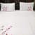 Beautiful Heart Embroidery Double Bedsheet With Two Pillow Covers (Pure Cotton) - photo
