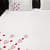 Beautiful Heart Embroidery Double Bedsheet With Two Pillow Covers (Pure Cotton) - rear_view