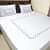 Sky Blue Embroidery Double Bedsheet With Two Pillow Covers (Pure Cotton) - front_view
