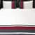 Designer Taping Stripe Double Bedsheet With Two Pillow Covers - photo