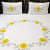 Floral Embroidery Double Bedsheet With Two Pillow Cover (White) - photo
