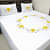 Floral Embroidery Double Bedsheet With Two Pillow Cover (White) - front_view