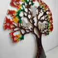 Aluminum Tree Wall Hanging Art Décor - front_view