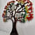 Aluminum Tree Wall Hanging Art Décor - top_view
