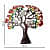 Aluminum Tree Wall Hanging Art Décor - rear_view