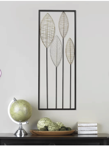 Metal Feather Wall Décor