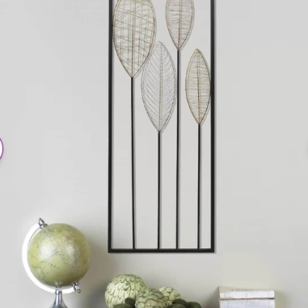 Metal Feather Wall Décor - photo