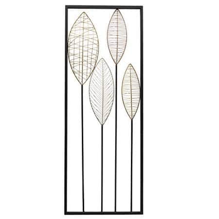 Metal Feather Wall Décor - front_view