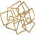 Golden Squares Iron Wall Art - photo