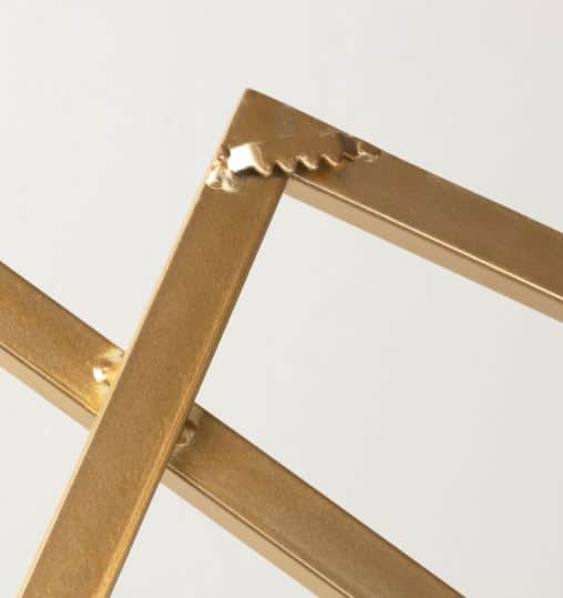 Golden Squares Iron Wall Art - front_view