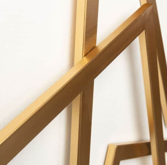 Golden Squares Iron Wall Art - top_view