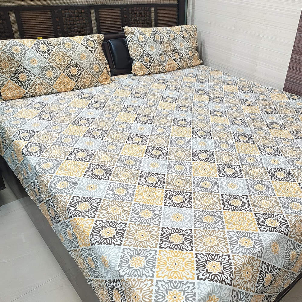 Multicolored Queen Size Double Bed sheet - photo