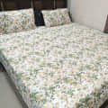 Cotton Multi-coloured  Double Bed sheet - photo