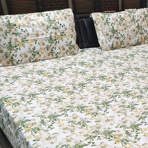 Cotton Multi-coloured  Double Bed sheet