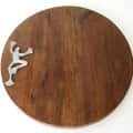 Wooden Round Slicing Board - front_view