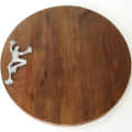 Wooden Round Slicing Board - top_view