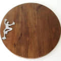 Wooden Round Slicing Board - left_view