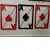 Retro Style Ace Playing Cards Wall Decor - Hanging Set of 3 - photo