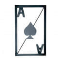 Retro Style Ace Playing Cards Wall Decor - Hanging Set of 3 - top_view