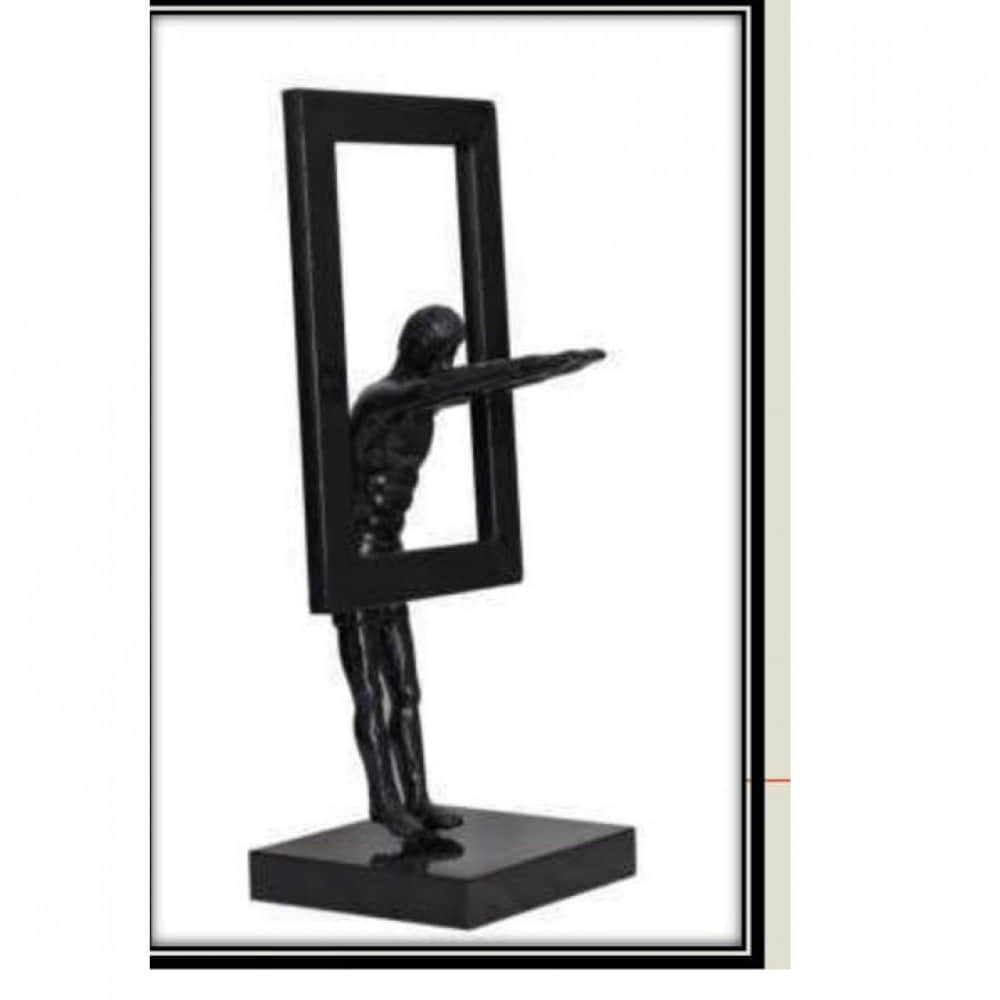 Metal Frame With Man - photo