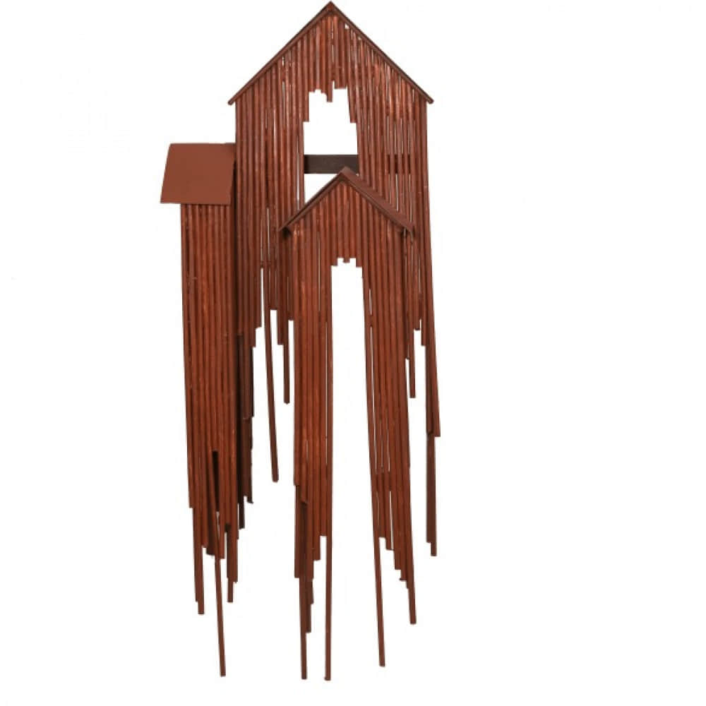 Metal House Mural - photo