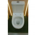White Ceramic Western Toilet - front_view