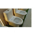 White Ceramic Western Toilet - top_view