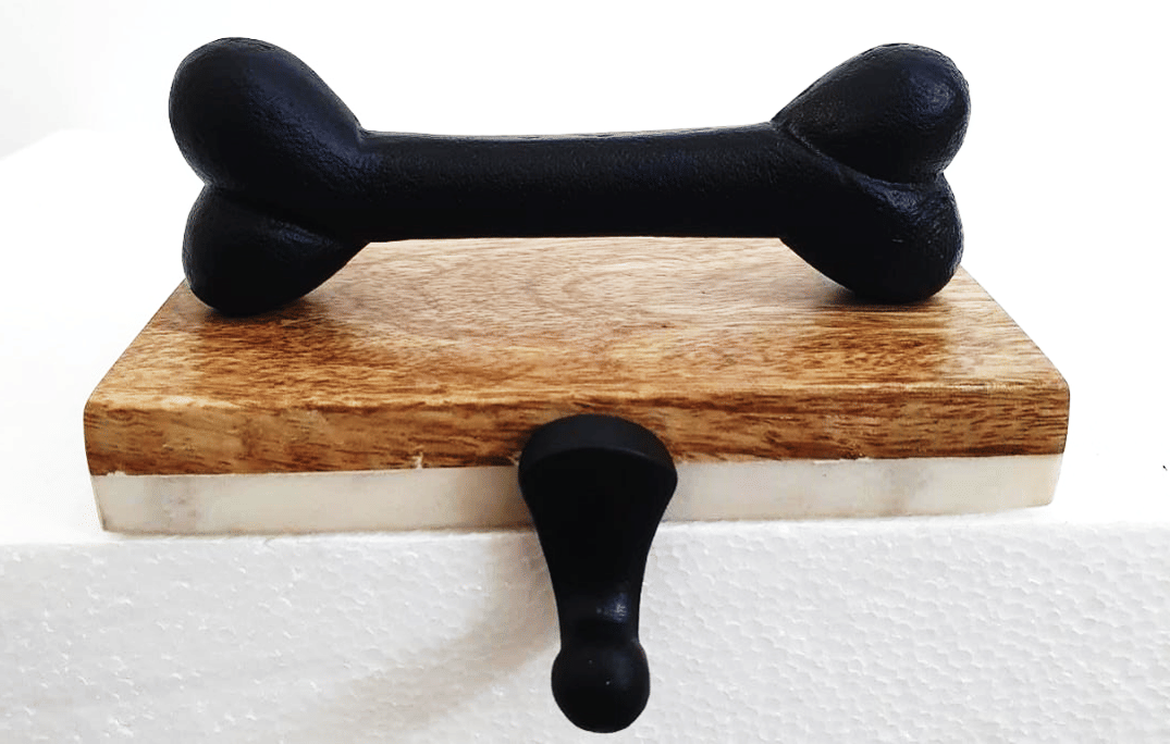 Bone Stocking Holder (Black) - top_view