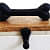 Bone Stocking Holder (Black) - top_view