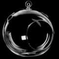 Hanging Planter Crystal Glass Terrarium Ball - left_view