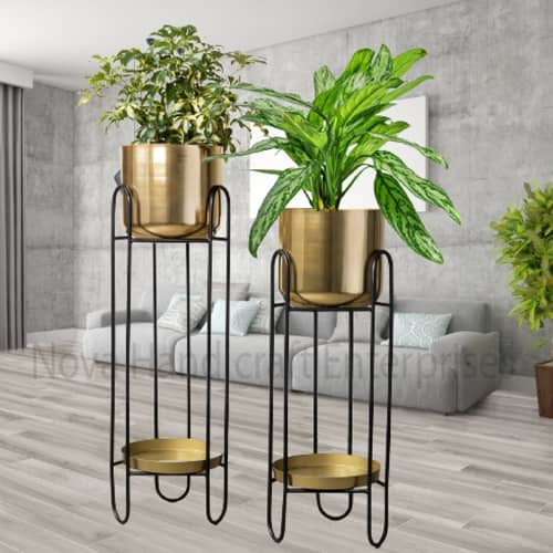 Florence Metal Square Planter (Set of 2)