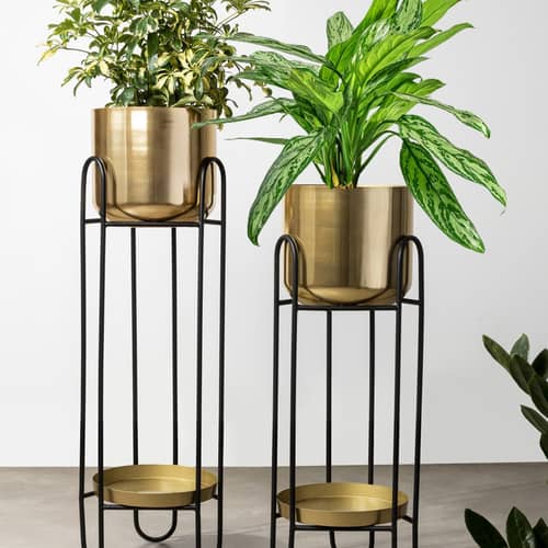 Florence Metal Square Planter (Set of 2)