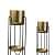 Florence Metal Square Planter (Set of 2) - rear_view