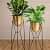 Golden Metal Planter (set of 2) - photo