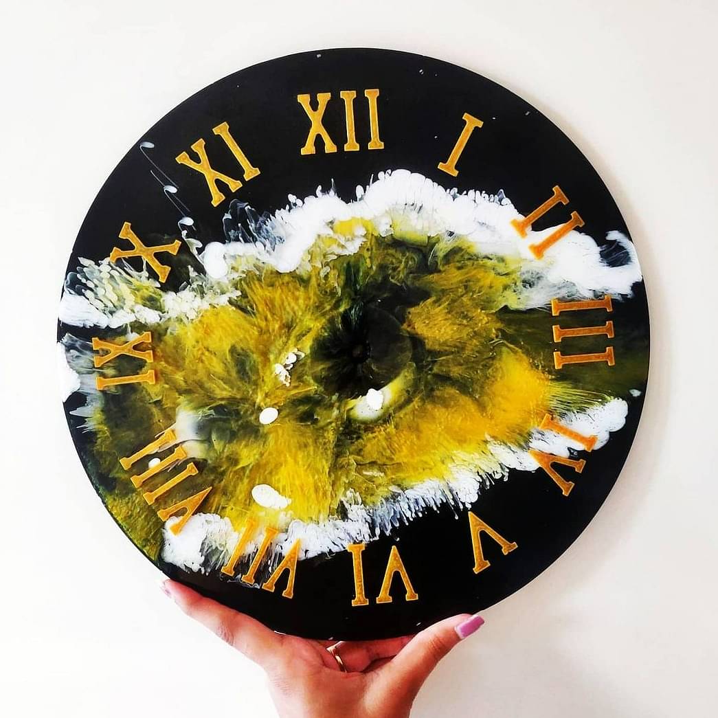 Epoxy Resin Wall Clock