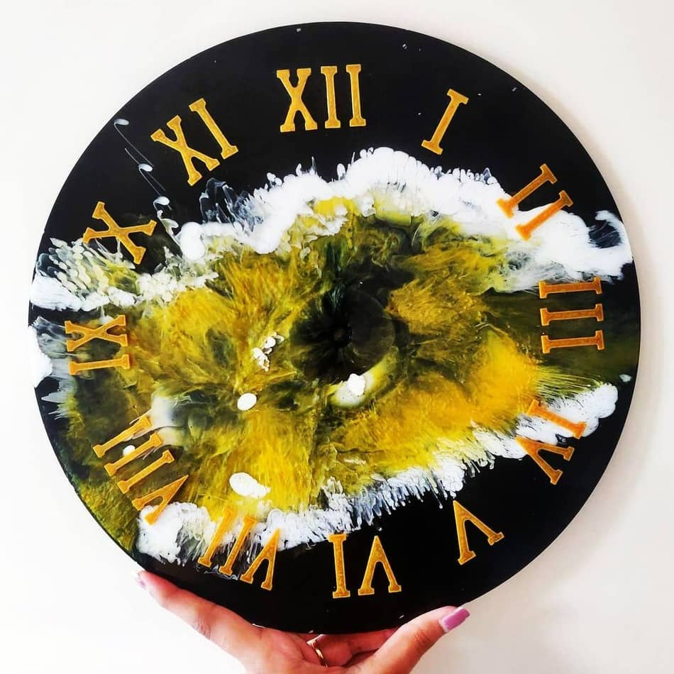 Epoxy Resin Wall Clock