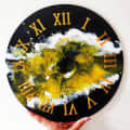 Epoxy Resin Wall Clock - front_view