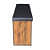 3 Door  Shoe Rack With Seat - left_view